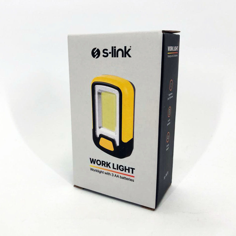Мини-прожектор S-link SL-F673 (работает на батарейках) с магнитом, светодиодный фонарь для кемпинга