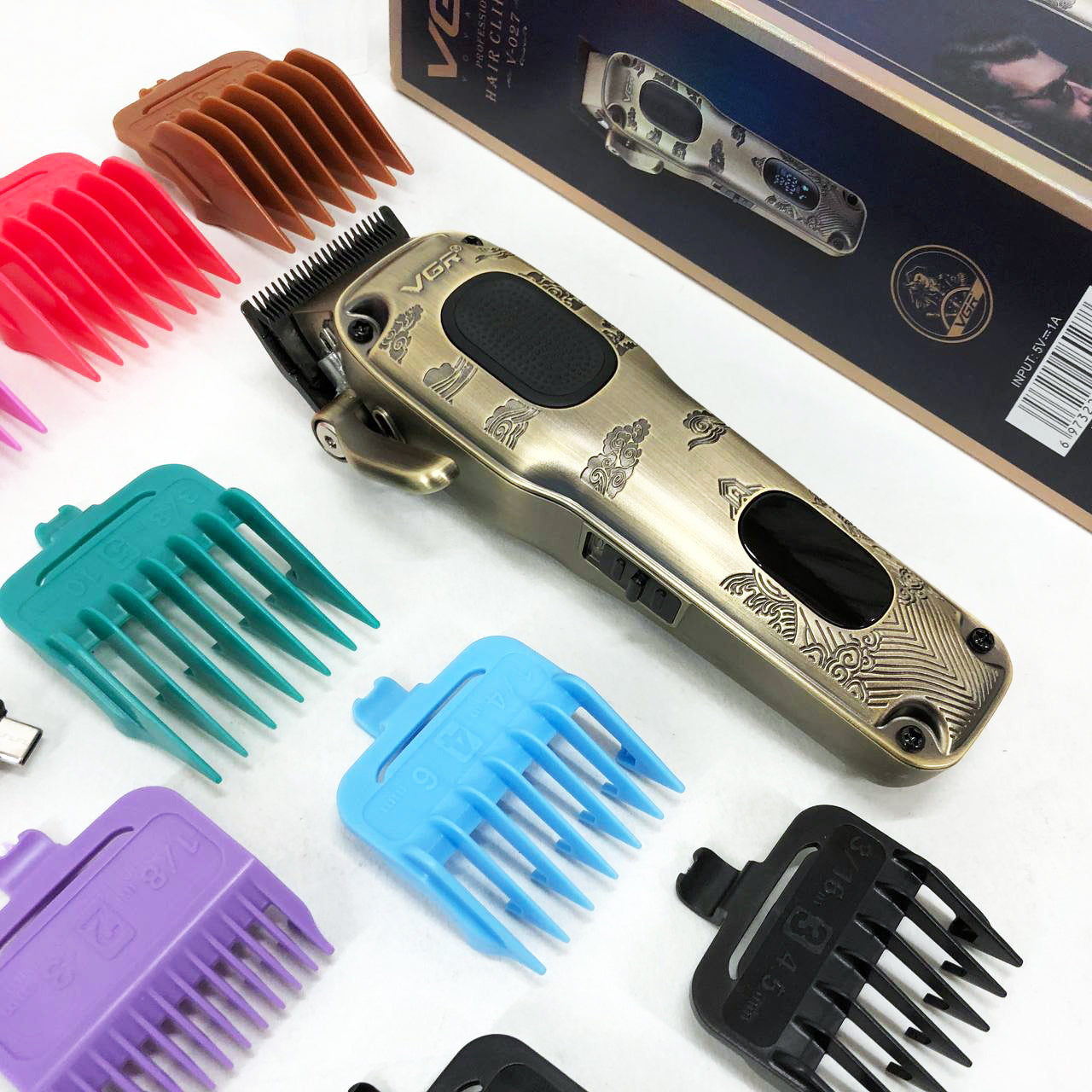 Аккумуляторная машинка для стрижки VGR V-027