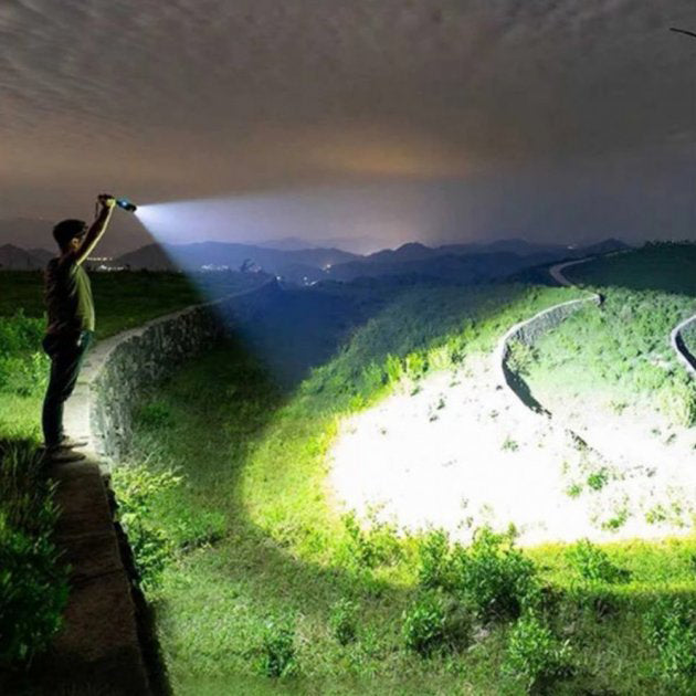 Фонарь ручной Police X71A-HP50, ЗУ micro USB, 1x18650/3xAAA, zoom, индикация заряда, качественный фонарик