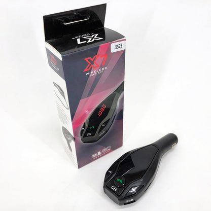 Автомобильный трансмиттер FM MOD. X7 BT модулятор Bluetooth Золотой, ФМ модулятор в машину. Цвет: черный