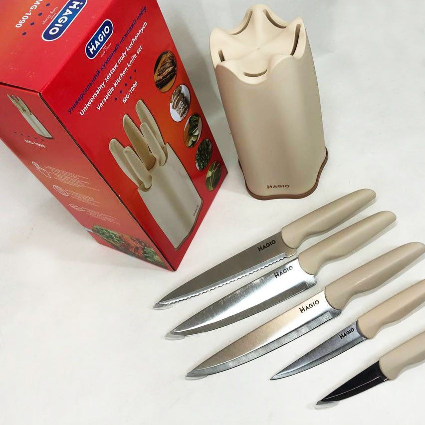 Набор ножей универсальный кухонный Magio MG-1090, поварские кухонные ножи набор, кухонные ножи