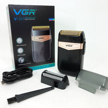 Электробритва VGR V-331, шейвер бритва триммер для стрижки усов и бороды профессиональная мужская бритва