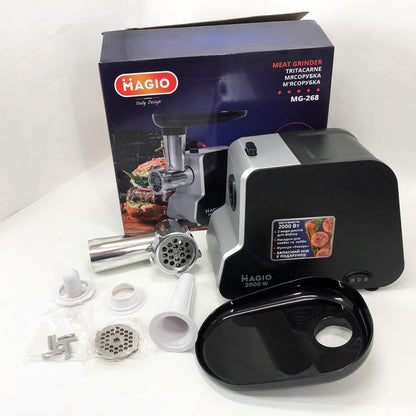 Мясорубка Magio MG-268 N 2000 Вт мясорубка для мяса электромясорубка для шинковки электромясорубка для дома