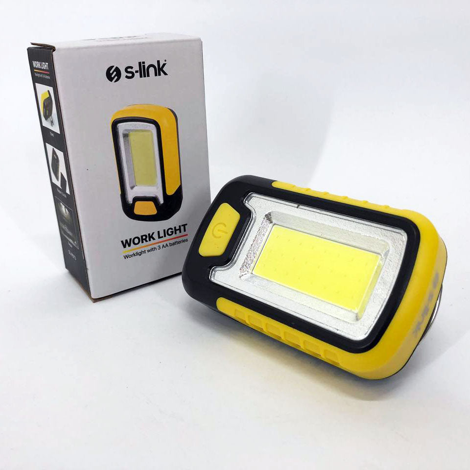 Мини-прожектор S-link SL-F673 (работает на батарейках) с магнитом, светодиодный фонарь для кемпинга