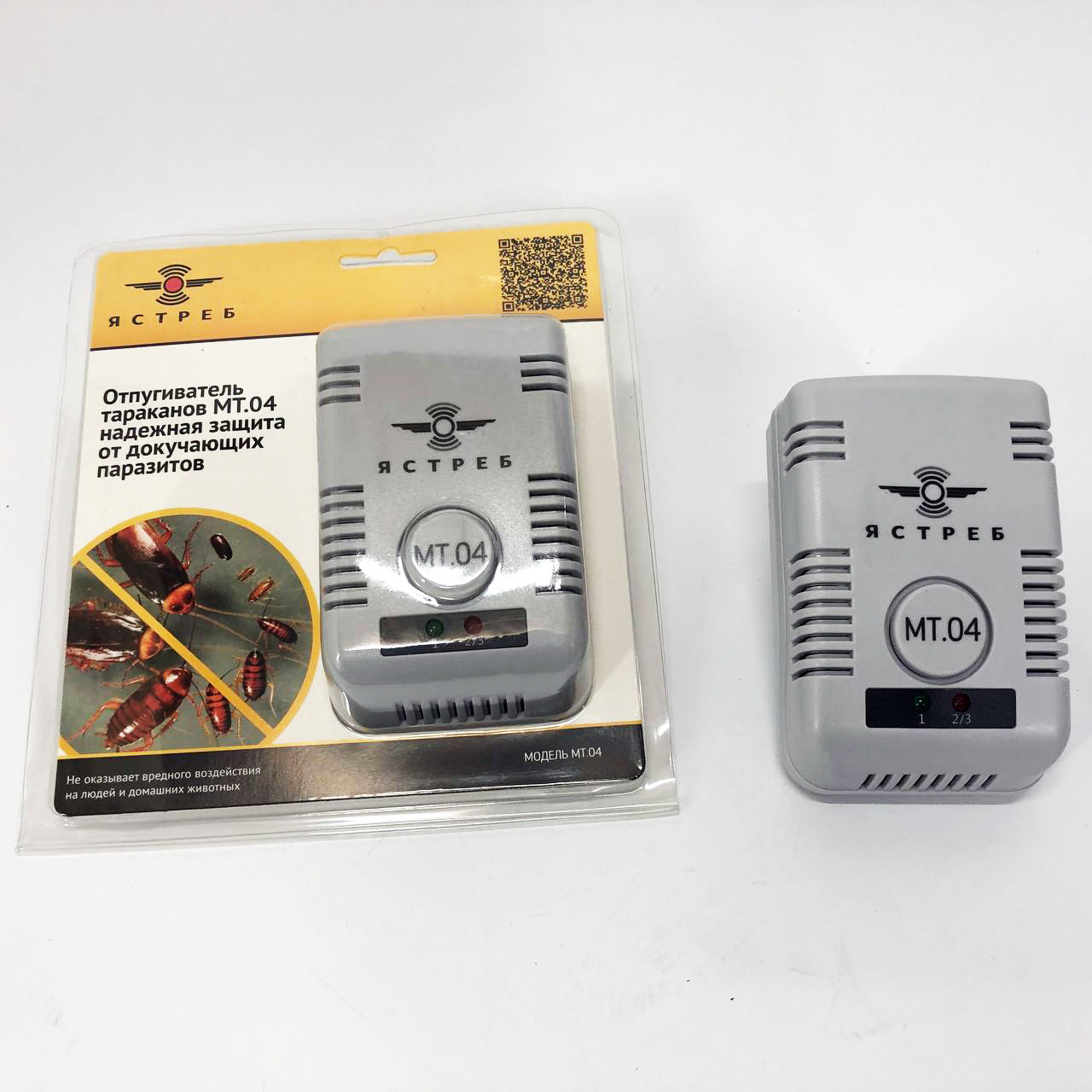 Ультразвуковой отпугиватель тараканов Ястреб МТ.04, электронный отпугиватель насекомых