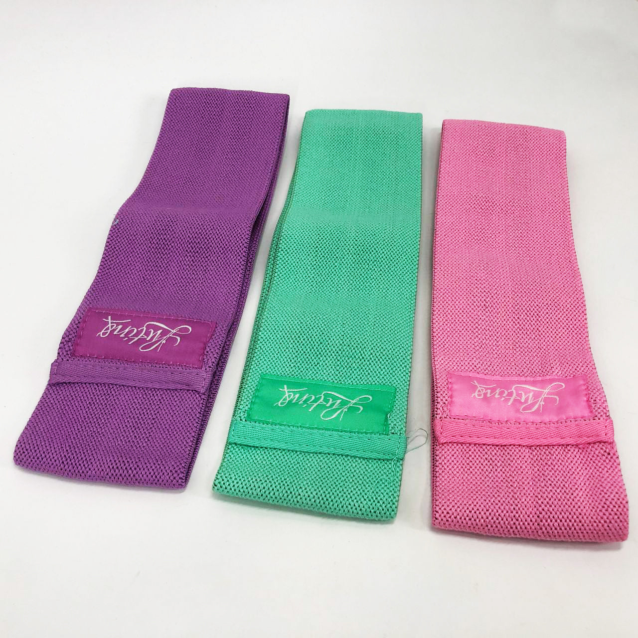 Резинки для фитнеса и спорта WOW LT-003 Набор тканевая лента эспандер 3 шт, Жгут эспандер для занятия