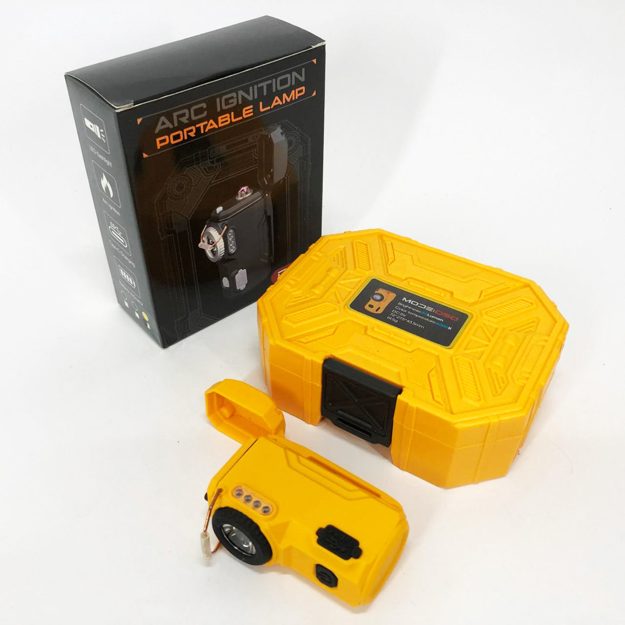 Багатофункціональний армійський ліхтар D50-SMD індикація заряду, запальничка.