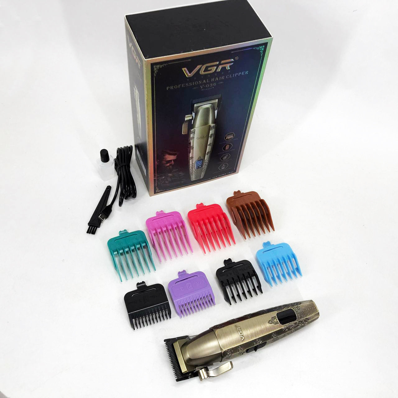 Аккумуляторная машинка для стрижки VGR V-036