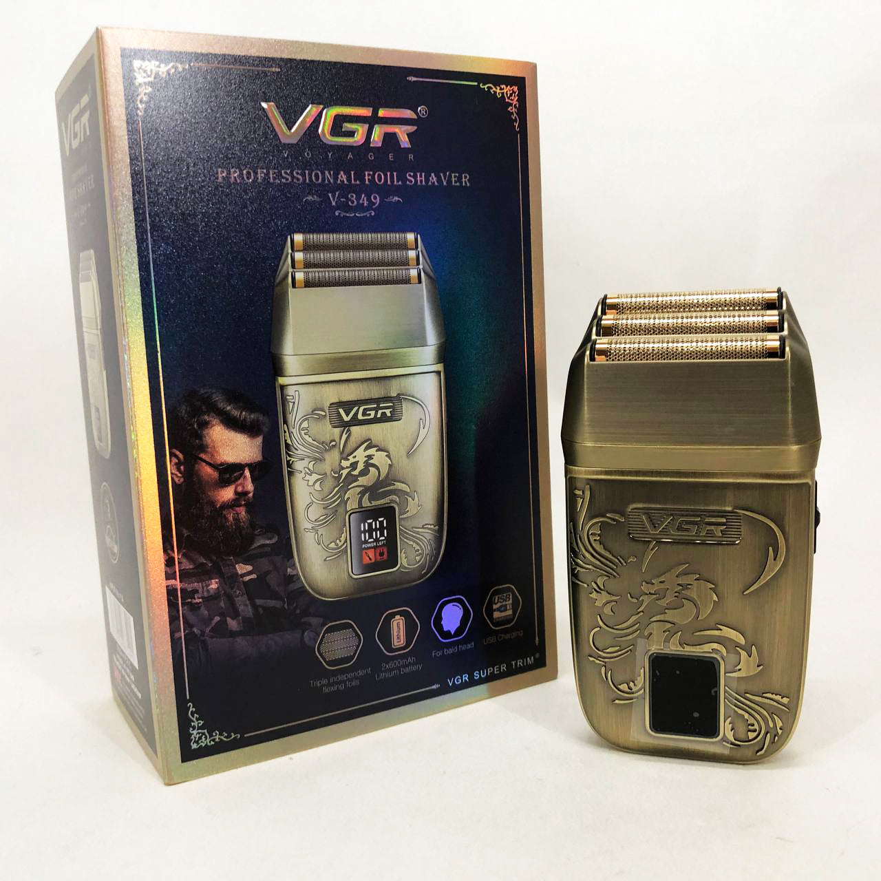 Электробритва VGR V-349 шейвер, тройное лезвие