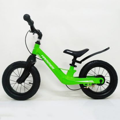 Детский магнезиевый беговел (велобег) Hammer 12. Цвет: зеленый