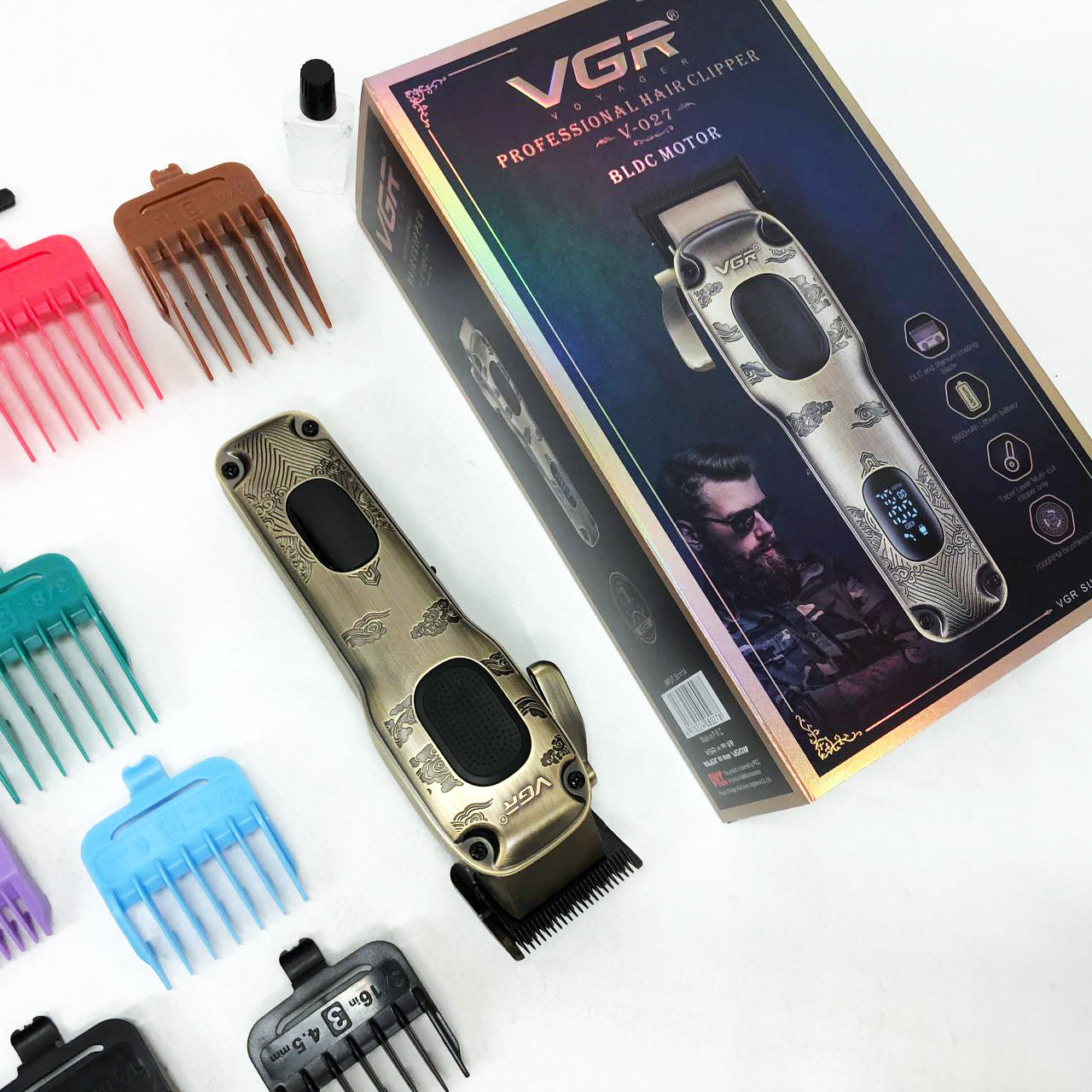 Аккумуляторная машинка для стрижки VGR V-027