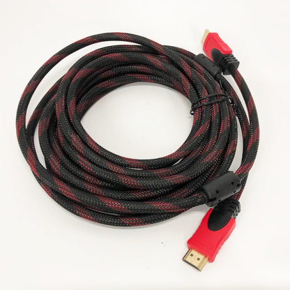 Кабель усиленный 5м переходник адаптер HDMI-HDMI папа-папа аудио видео шнур в обмотке