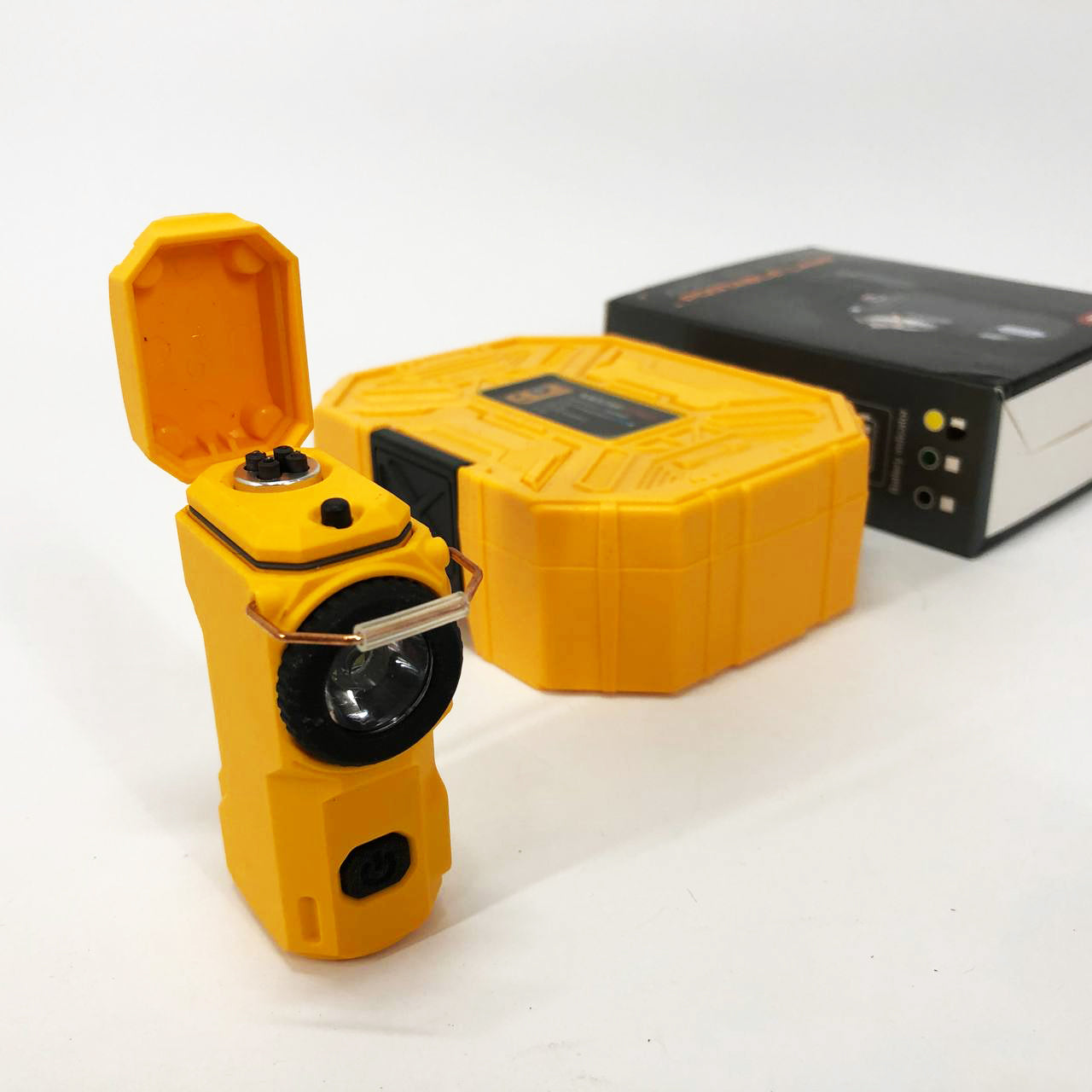 Багатофункціональний армійський ліхтар D50-SMD індикація заряду, запальничка.