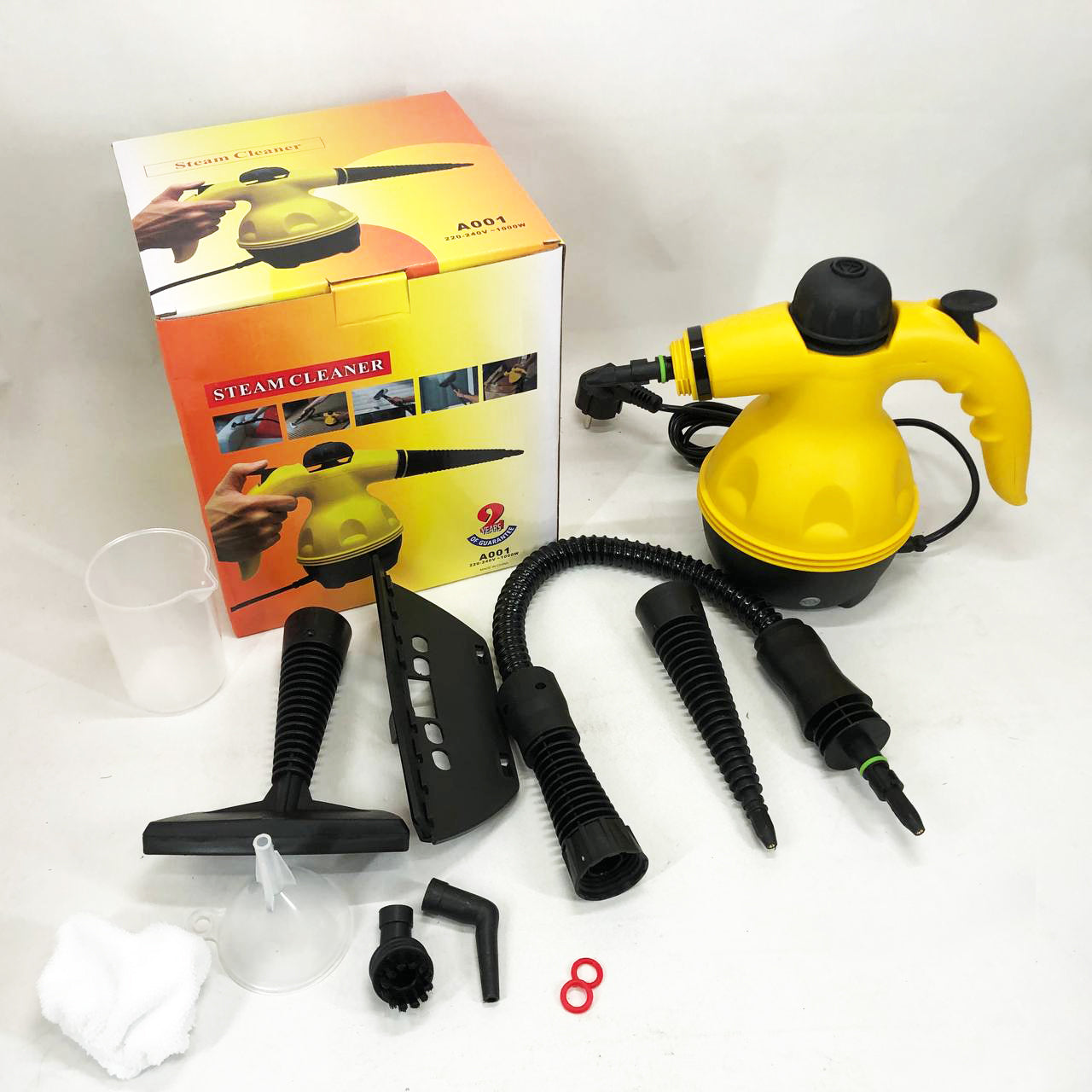 Пароочиститель с функцией отпаривателя Steam Cleaner Pro 1000 Вт 6 насадок