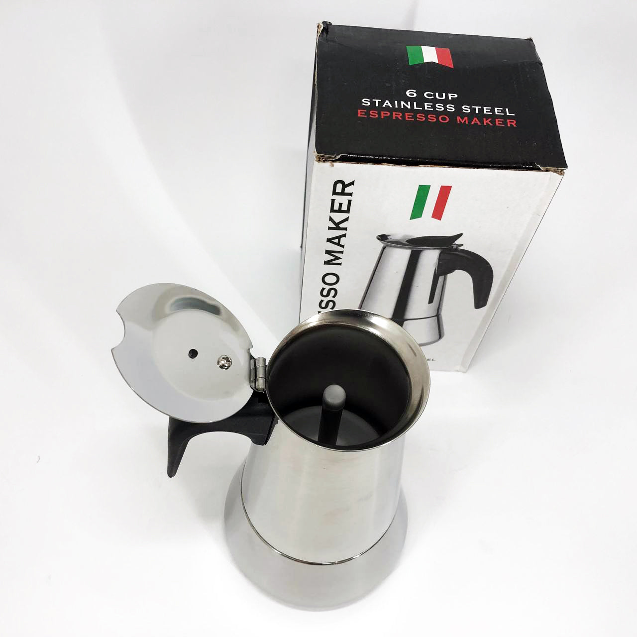 Кофеварка гейзерная Unique UN-1902 на 6 чашек 270 мл, Гейзерная кофеварка для электроплиты