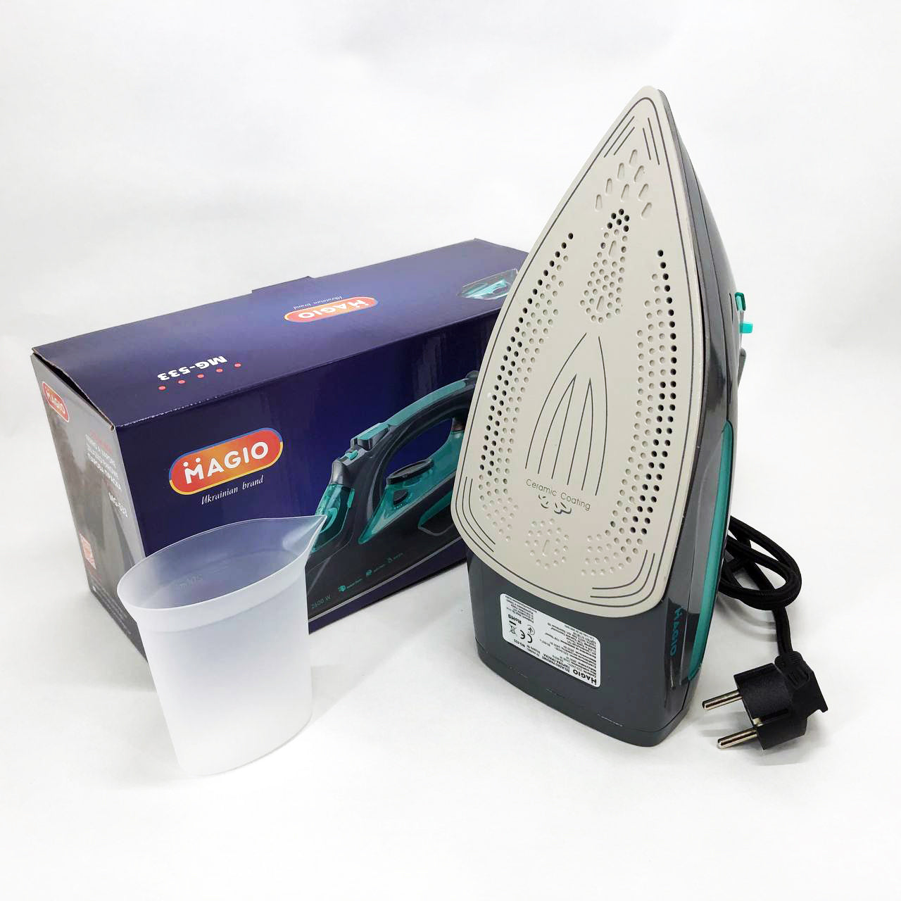 Утюг Magio MG-533, Эффективный паровой утюг для одежды, Паровой утюг для домашнего использования