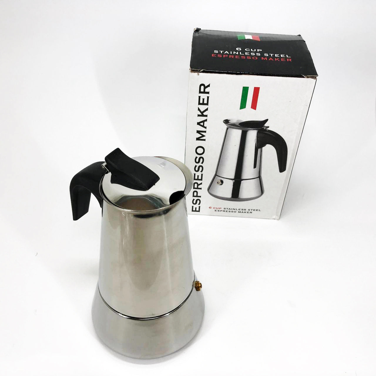 Кофеварка гейзерная Unique UN-1902 на 6 чашек 270 мл, Гейзерная кофеварка для электроплиты