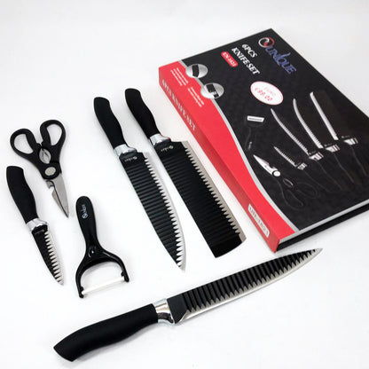 Набор ножей UNIQUE UN-1821 6 шт кухонные ножи ножницы и овощечистка