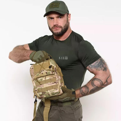 Тактична сумка-рюкзак через плече з Cordura 900D, камуфляж, трансформер, MOLLE