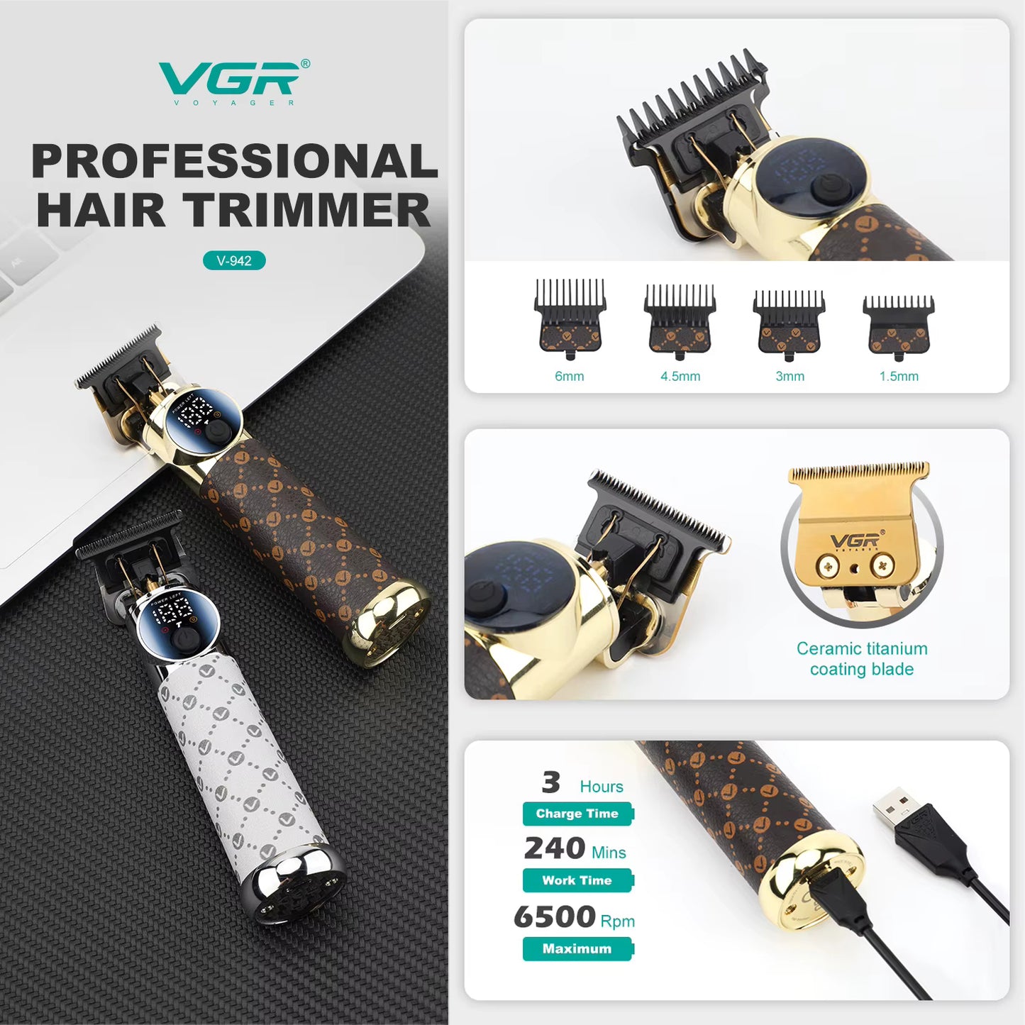 Триммер VGR V-942