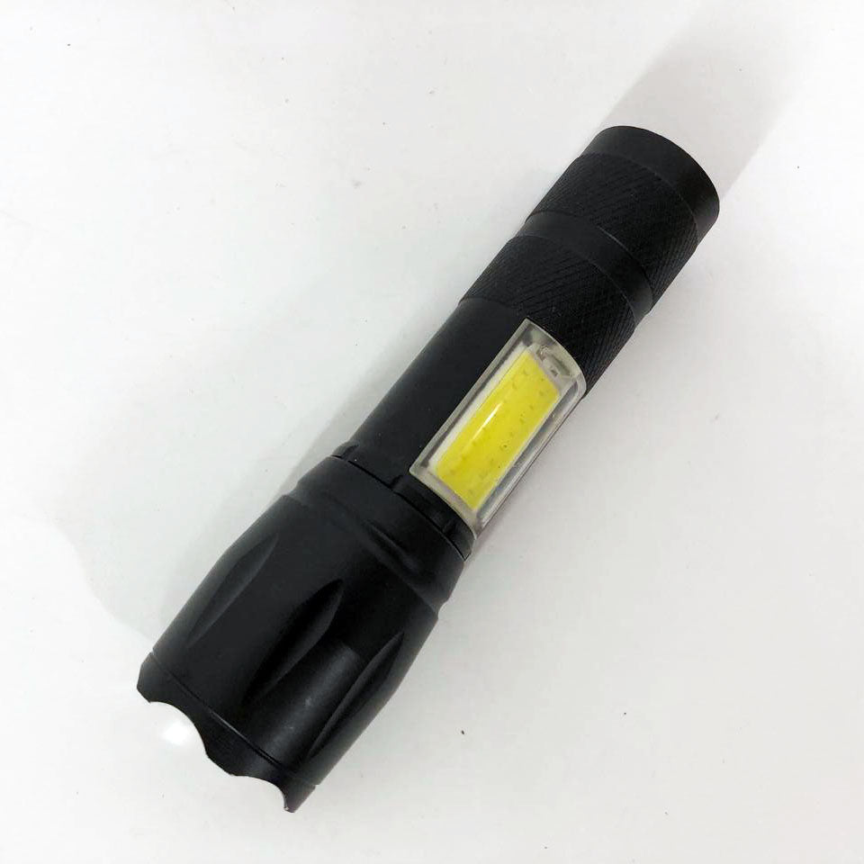 Фонарик аккумуляторный ручной Bailong BL-29 диод T6 + COB зарядка от USB, фонарик led, водонепроницаемый