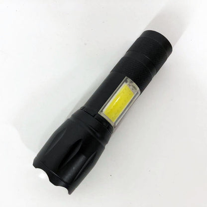 Фонарик аккумуляторный ручной Bailong BL-29 диод T6 + COB зарядка от USB, фонарик led, водонепроницаемый