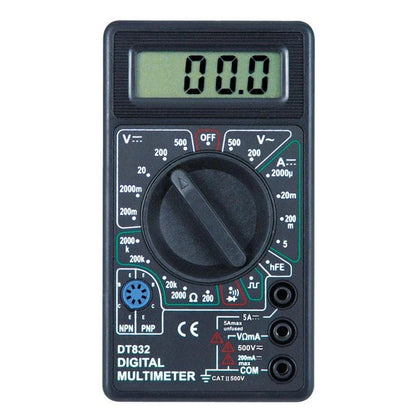 Мультиметр цифровой тестер Digital DT-832 со звуковой прозвонкой, тестер напряжения цифровой