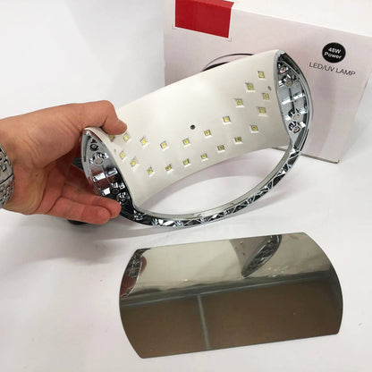 Ультрафиолетовая лампа для Маникюра UV LAMP Sun 6, Светодиодная сушилка для гель лака. Цвет: розовый