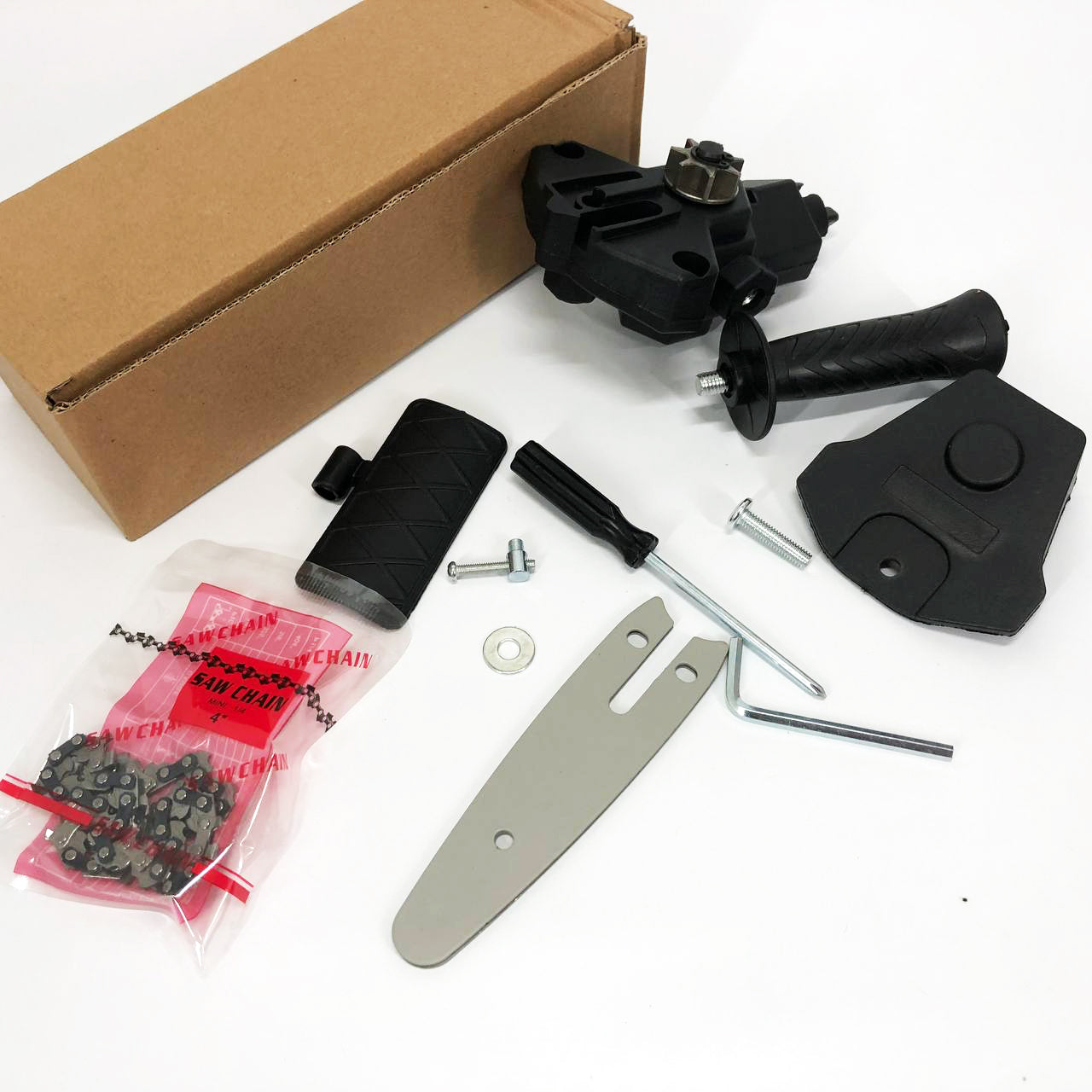 Насадка цепная пила 4 дюйма (10см) для дрели или шуруповерта