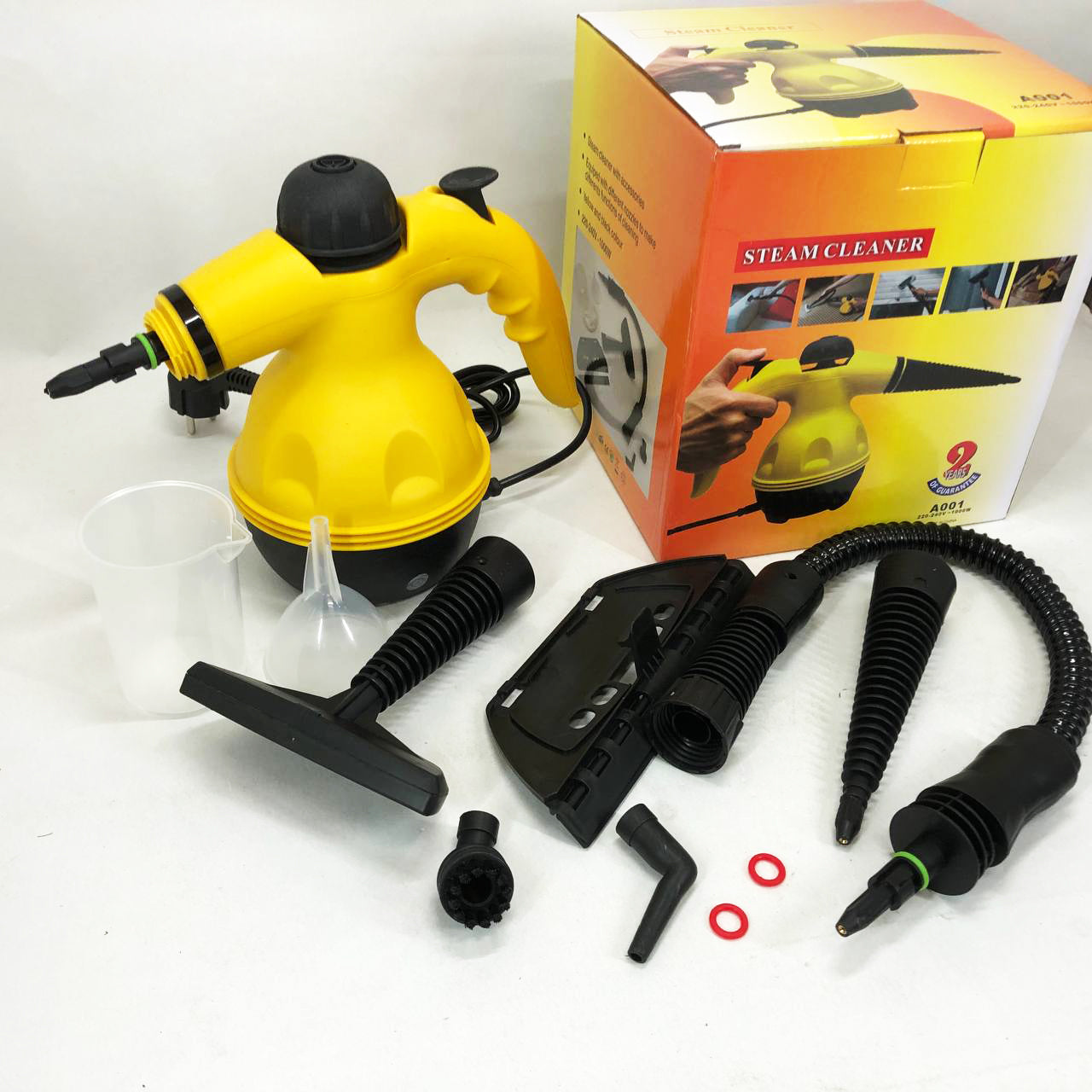 Пароочиститель с функцией отпаривателя Steam Cleaner Pro 1000 Вт 6 насадок