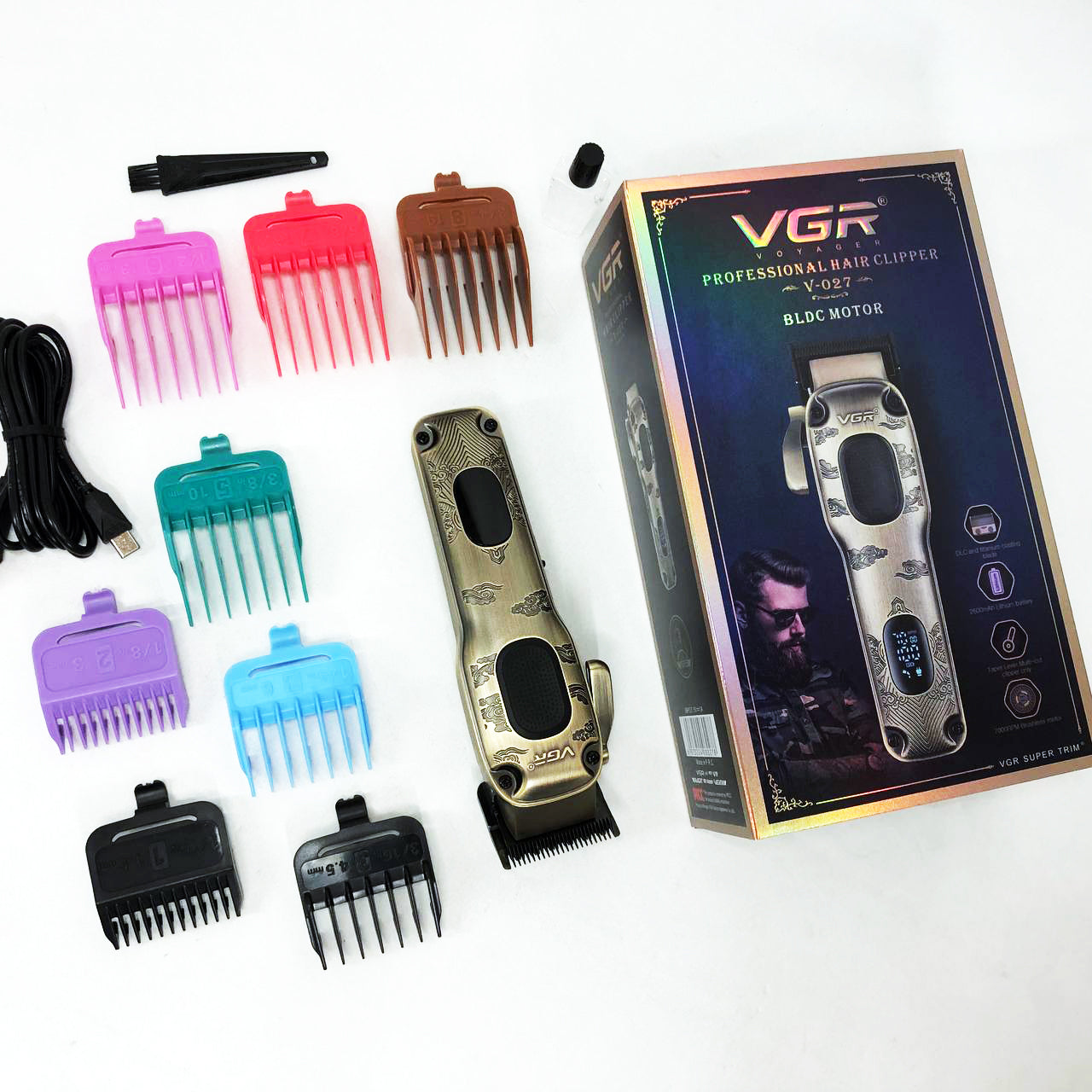 Аккумуляторная машинка для стрижки VGR V-027