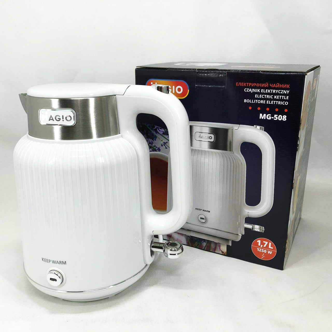 Электрочайник Magio MG-508, Хороший электрический чайник, Чайник електро, Стильный электрический чайник