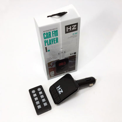 Автомобильный FM трансмиттер Bluetooth HZ H6-12-24V модулятор с microSD, USB, Hands Free + Пульт