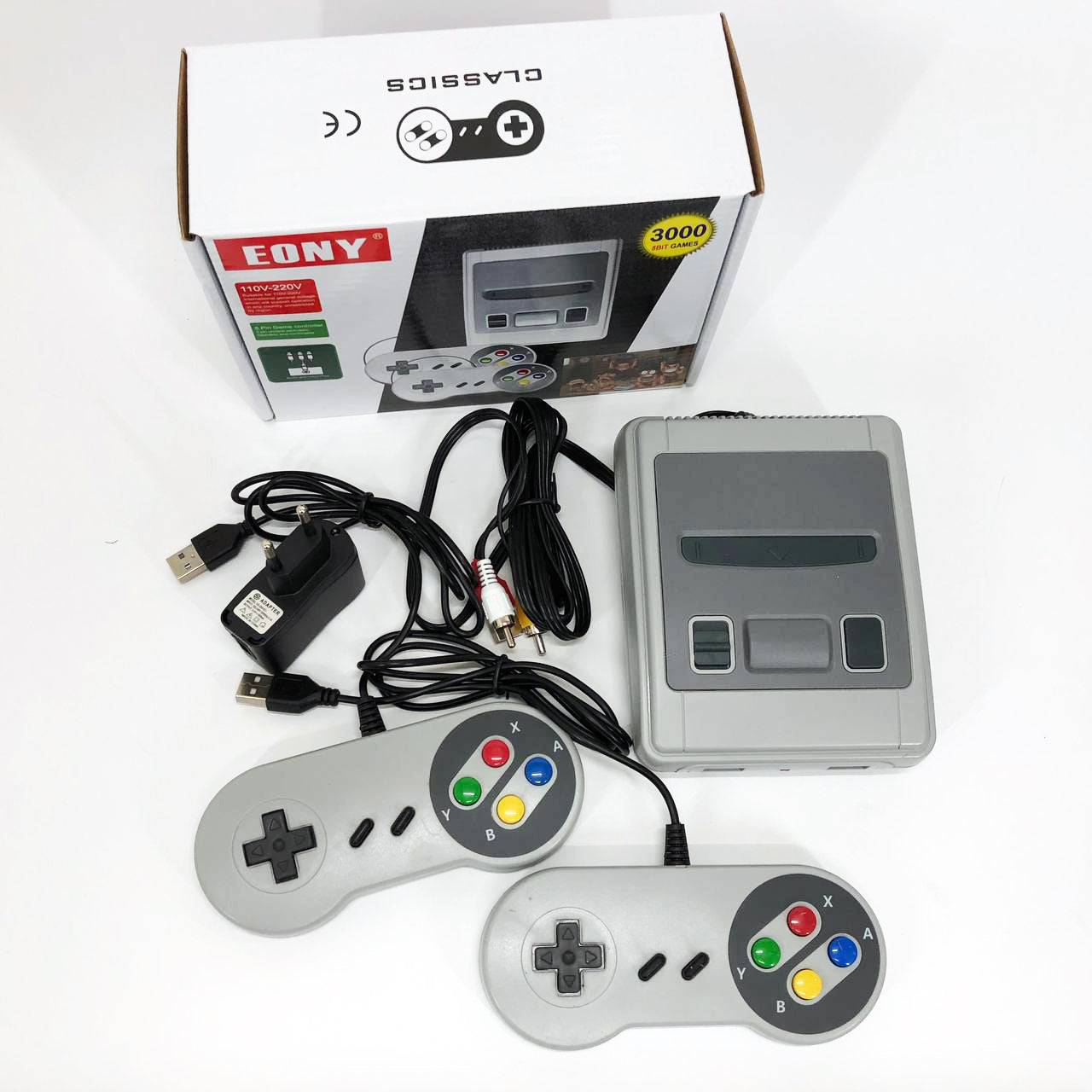 Консоль игровая с джойстиками Retro LH-2221 3000 игр, Приставка с джойстиком для второго игрока