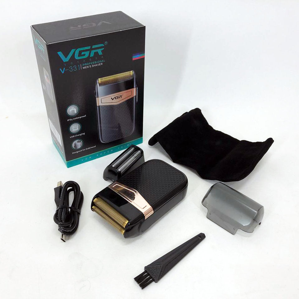 Электробритва VGR V-331, шейвер бритва триммер для стрижки усов и бороды профессиональная мужская бритва