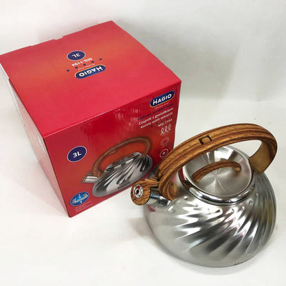 Чайник Magio MG-1194 3 л со свистком, чайник со свистком для индукционной плиты, чайник газовый