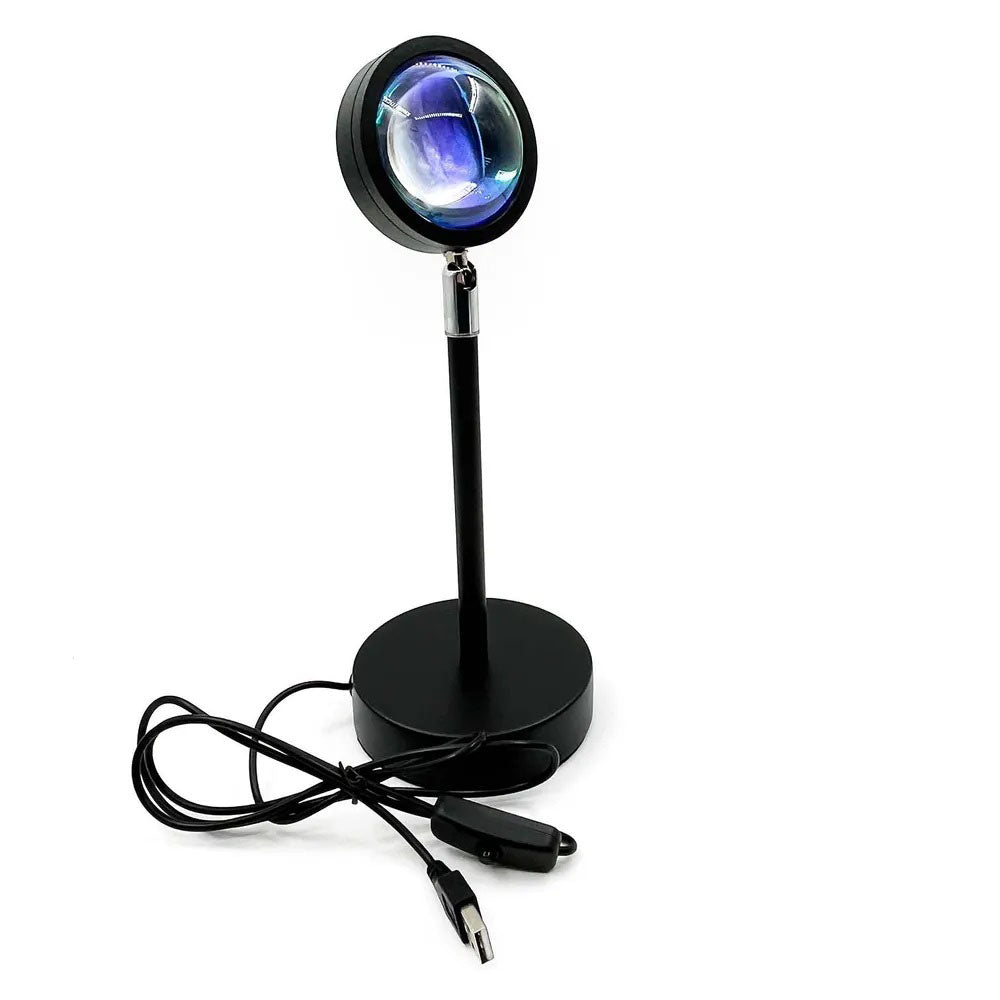 Лампа Атмосферная Проекционный Светильник ЗАКАТ Atmosphere Sunset Lamp эффект радуги, Лампа эффект солнца