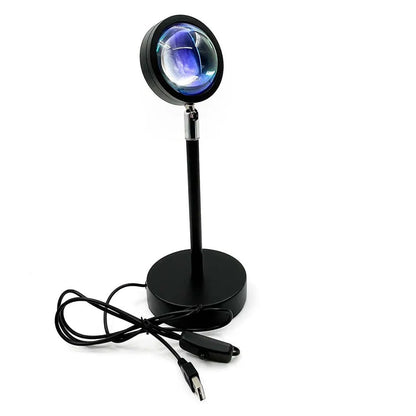 Лампа Атмосферная Проекционный Светильник ЗАКАТ Atmosphere Sunset Lamp эффект радуги, Лампа эффект солнца
