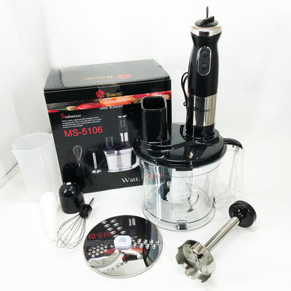 Блендер погружной многофункциональный 5-в-1 Domotec MS-5106 800 W, Портативный блендер измельчитель