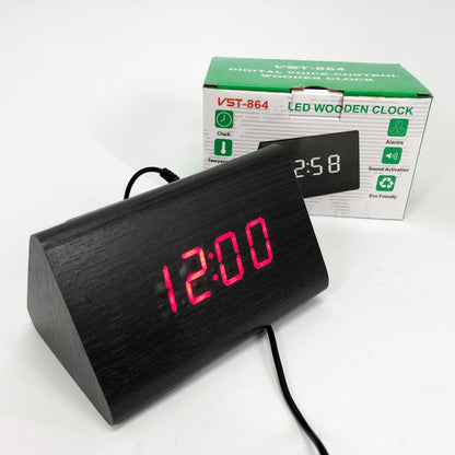 Часы настольные VST-864 с красной подсветкой, Светодиодные настольные дорожные электронные часы