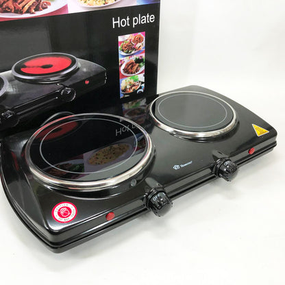 Электрическая настольная плита Domotec MS-5852 2 конфорки стеклокерамическая 1200 Вт