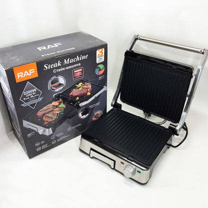 Контактный прижимной гриль RAF R.238 с антипригарным покрытием 2200 Вт