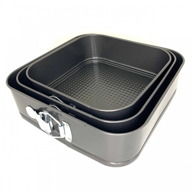 Набор квадратных разъемных форм для выпечки Unique UN-1704 20/22/24 см