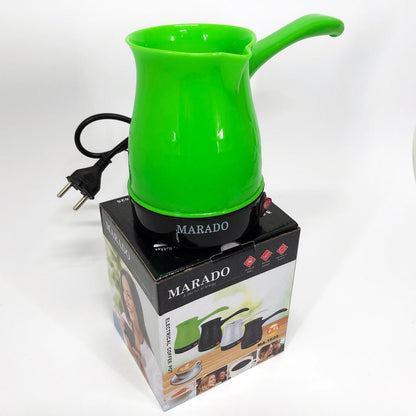 Электрическая турка с автоотключением при закипании для кофе Marado MA-1625. Цвет: зеленый