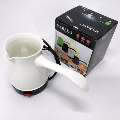 Электрическая турка для кофе Marado MA-1625, Турка для готовки кофе, Турка для заваривания. Цвет: белый
