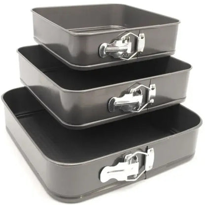 Набор квадратных разъемных форм для выпечки Unique UN-1704 20/22/24 см