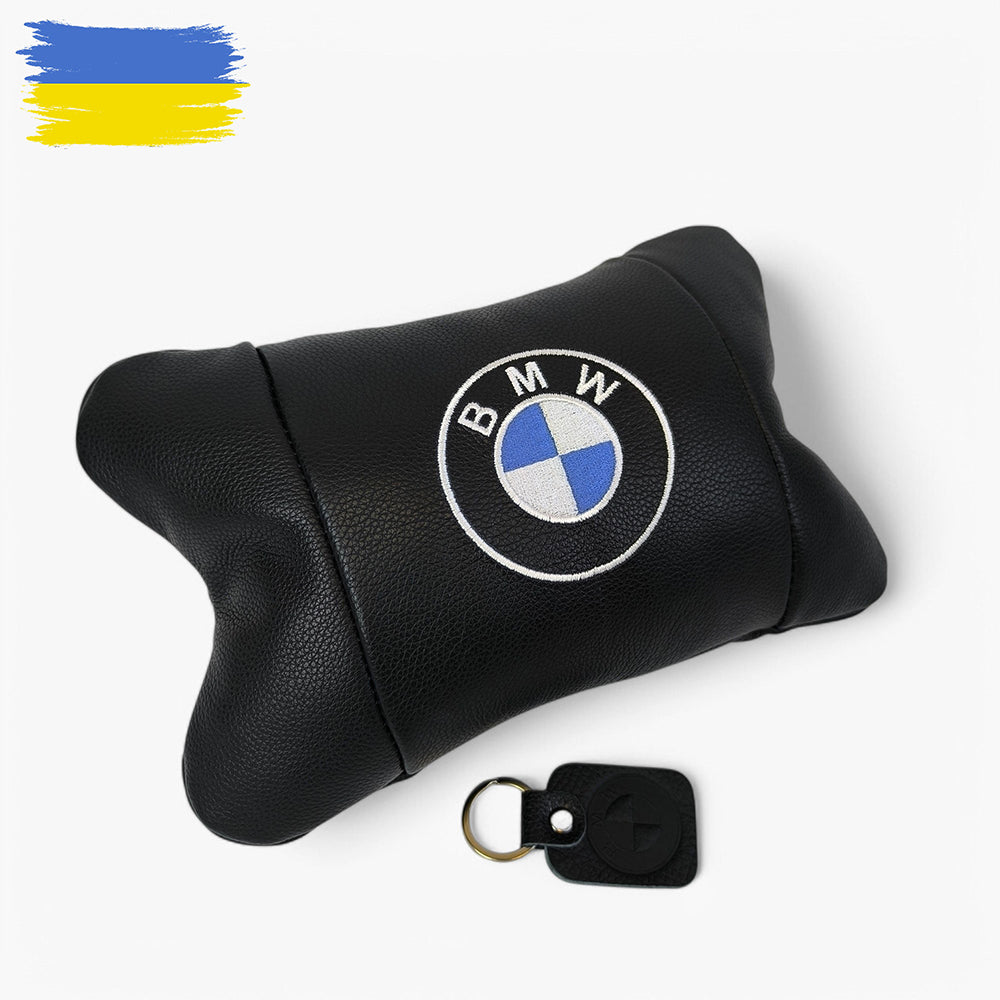 Ортопедическая подушка BMW из натуральной кожи – для комфорта в машине