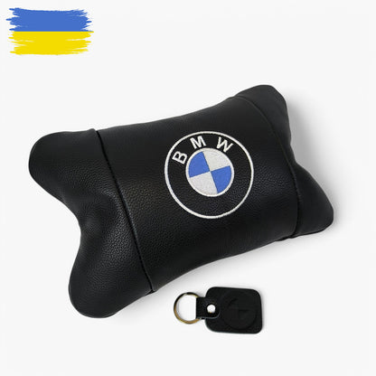 Ортопедическая подушка BMW из натуральной кожи – для комфорта в машине