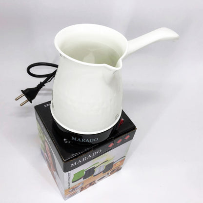 Электрическая турка для кофе Marado MA-1625, Турка для готовки кофе, Турка для заваривания. Цвет: белый