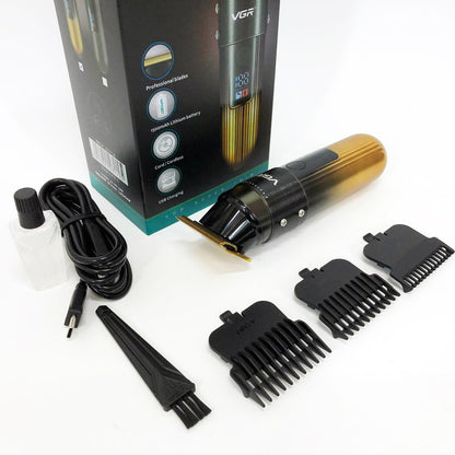 Машинка для стрижки волос VGR V-929 аккумуляторная, Машинка окантовочная профессиональная для бороды